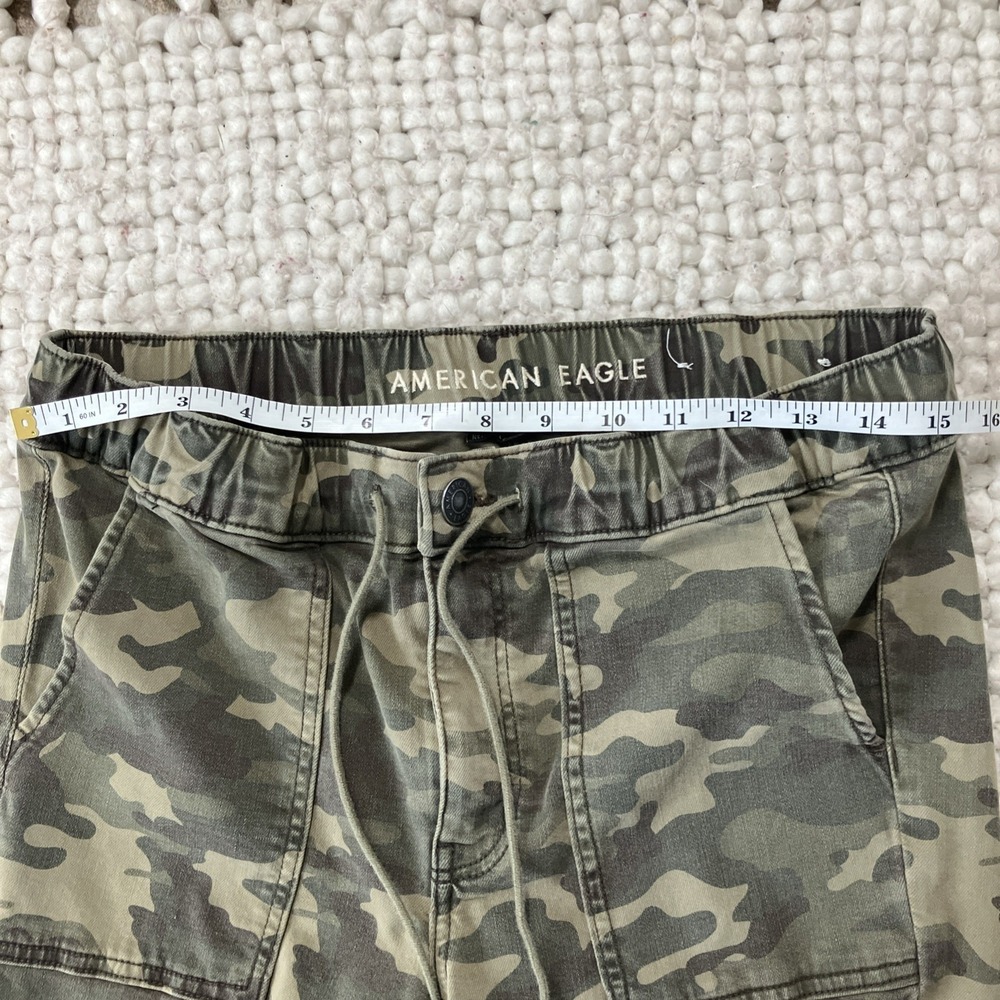 American Eagle Joggers Womens 6 Camo Next Level Stretch Mid Rise Pants - Picture 7 of 10
